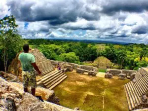 Alvin at Caracol, Belize Maya Ruins