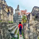 girl at tikal guatemala