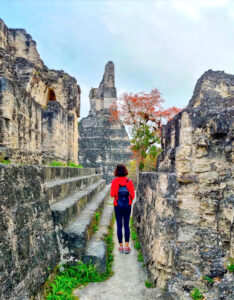 girl at tikal guatemala