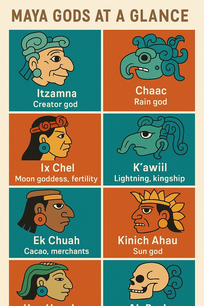 maya gods at a glance belize with alvin