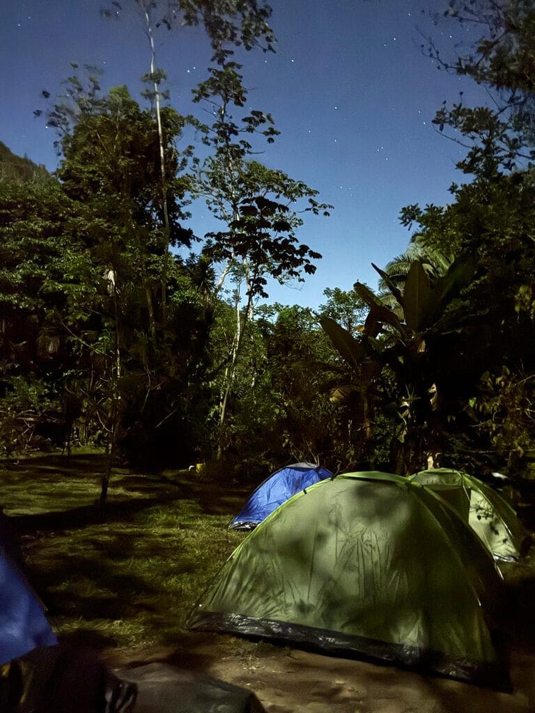 Tents at Elijio Panti National Park