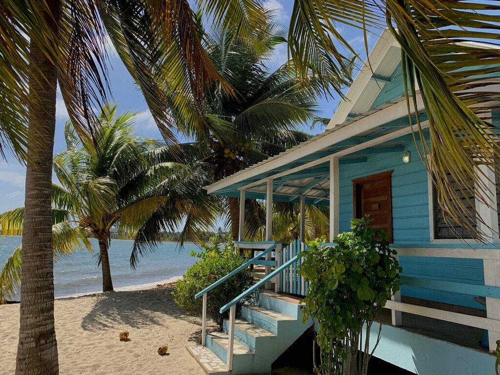where to stay in belize - beach cabana in placencia