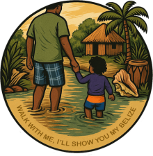 Belize With Alvin logo – private Belize tours and cultural travel guide