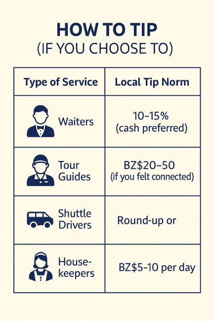tipping in belize